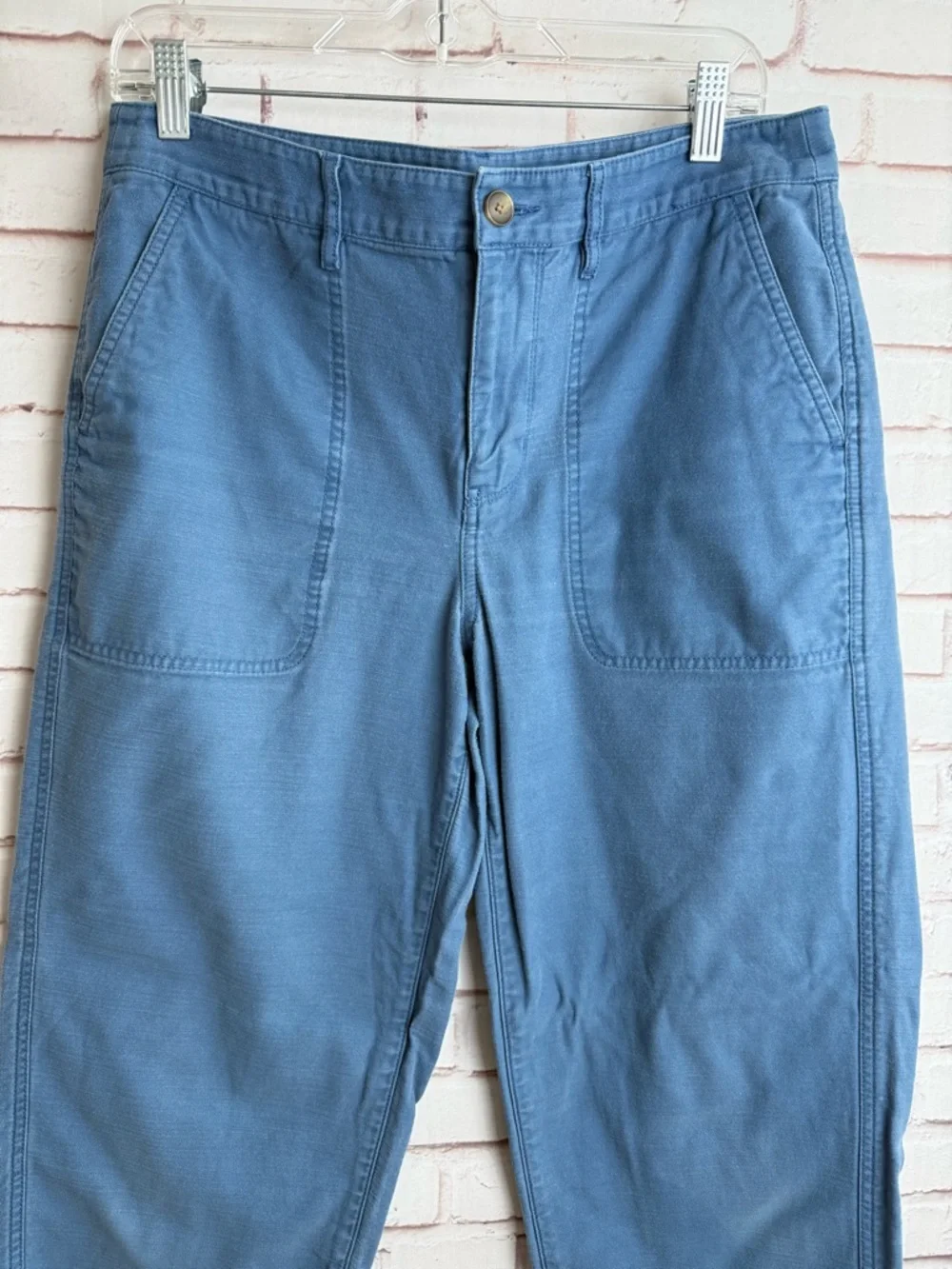 J. Crew Light Blue‎ Casual Button-Front Pants